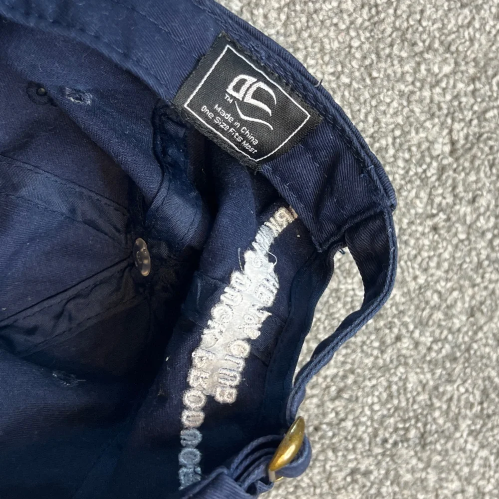 vintage delta waterfowl‎ hat mens blue white cap adjustable duck hunting outdoor - Picture 10 of 11